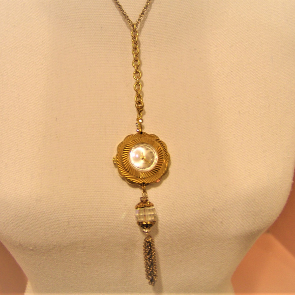 Vintage CRITERION watch pendant GP wind up RUNS